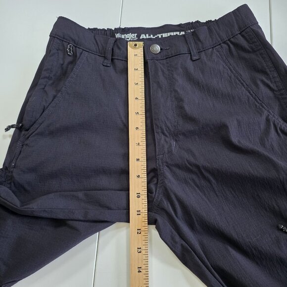 Wrangler All Terrain Pants Mens 30x32 Black Rip Stop No Fly Zone Tech Utility - Picture 5 of 16